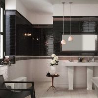 version moderne d'une grande image de salle de bain