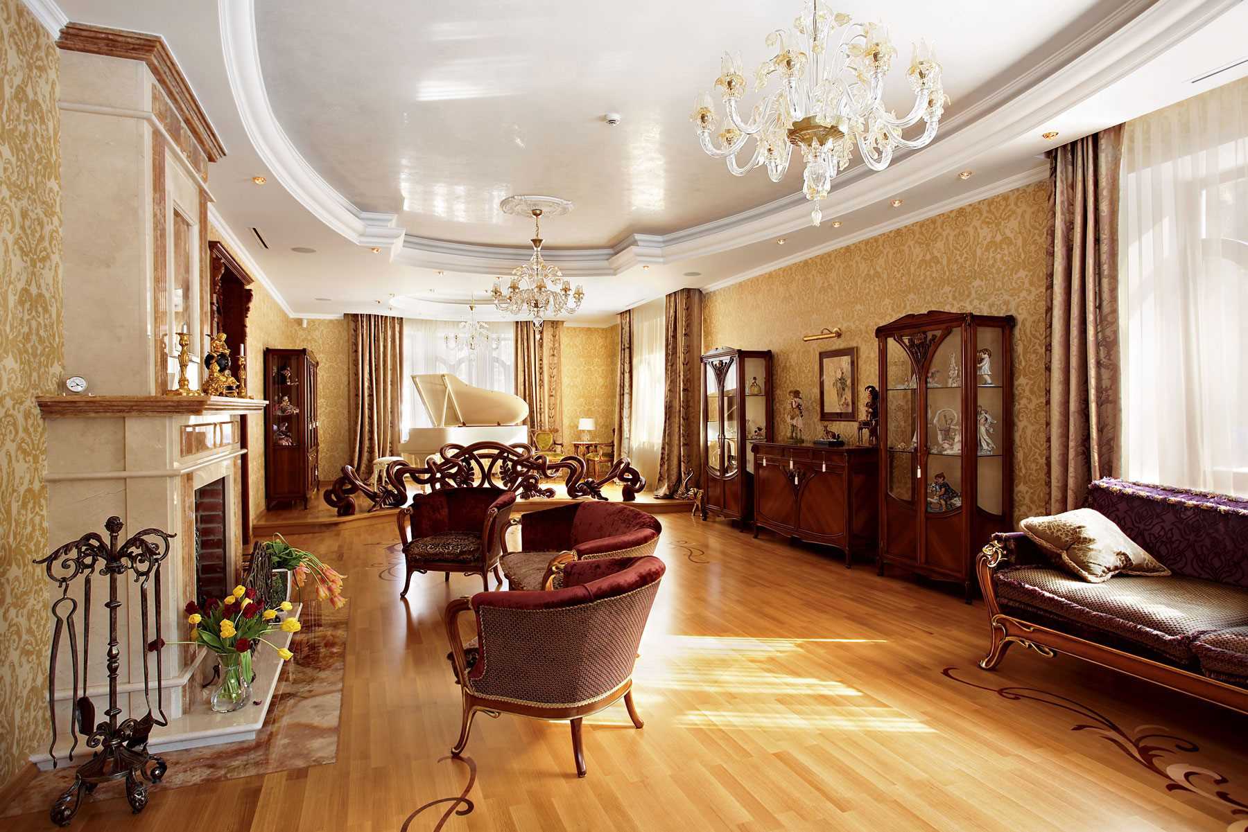 version du style lumineux de la salle dans une maison privée