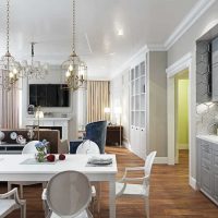 version of a light room design in the style of a modern classic photo