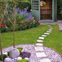 the idea of using beautiful plants in the landscape design of a house picture