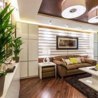 the idea of an unusual design bedroom living room 20 sq.m. picture