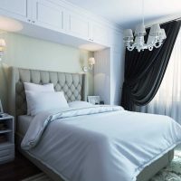 the idea of a bright style bedroom 18 sq.m. a photo