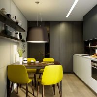 the idea of a bright kitchen interior 9 sq.m photo