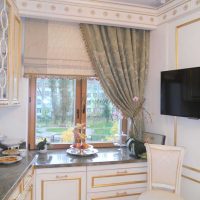 version de la décoration de chambre insolite avec rideaux romains photo