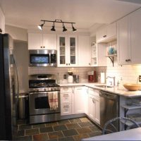 the idea of a beautiful kitchen design 9 sq.m picture