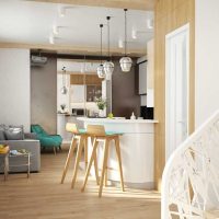 the idea of ​​a bright interior of a small room picture