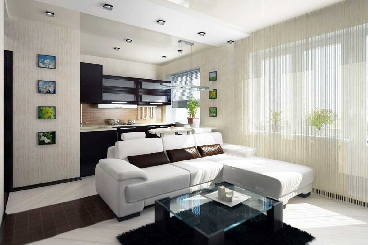 the idea of a bright interior studio apartment