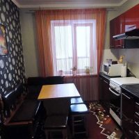 the idea of a bright interior kitchen 9 sq.m picture