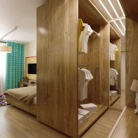 the idea of a bright design of a living room of 18 sq.m. a photo