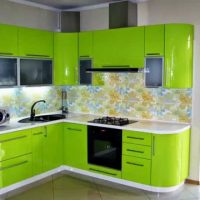 the idea of a bright kitchen design 9 sq.m picture