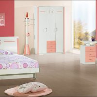 the idea of an unusual design of a bedroom for a girl in a modern style picture