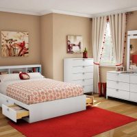 idea of a bright bedroom interior for a girl in a modern style picture