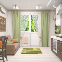 idea of a bright style one-bedroom apartment photo