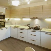 the idea of a beautiful style of kitchen 9 sq.m picture