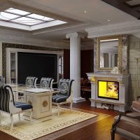 the idea of ​​a light style house in the romance style photo