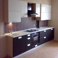 the idea of a bright style kitchen 9 sq.m picture