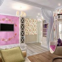 the idea of a beautiful bedroom decor for a girl in a modern style picture