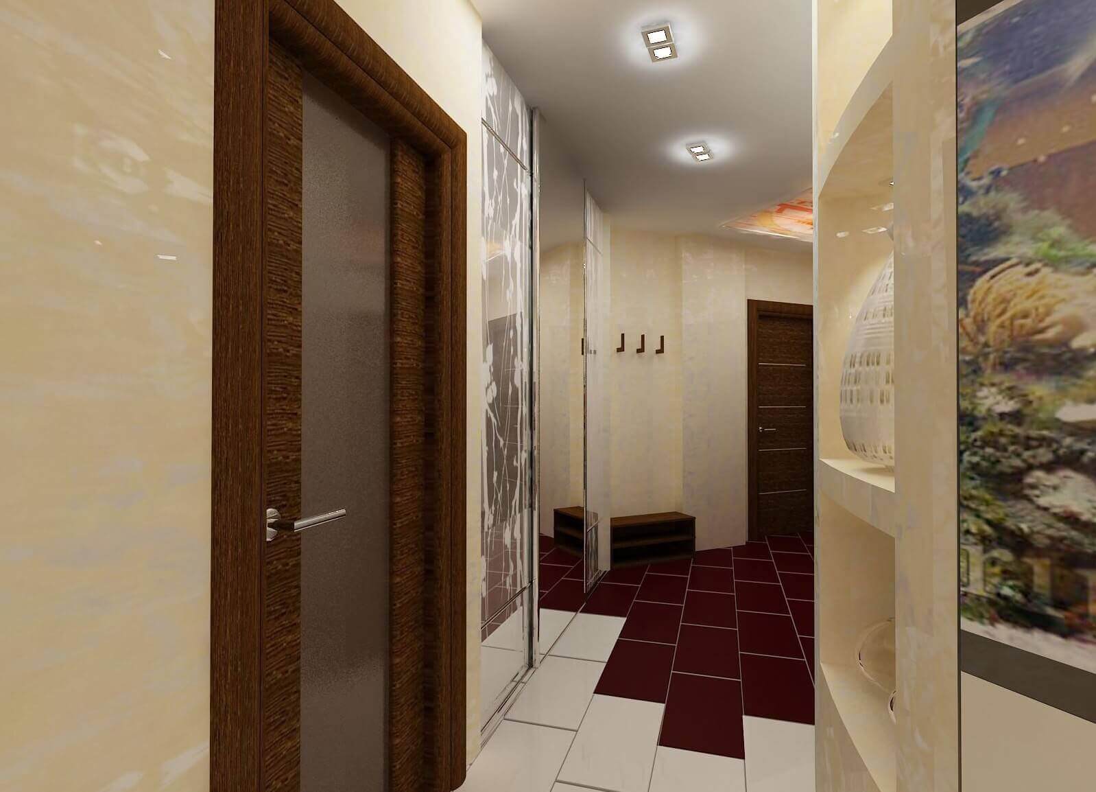 carreaux de céramique dans le couloir