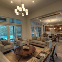 salon intérieur confortable cuisine