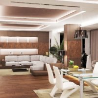 lumière chaude à l'intérieur du salon