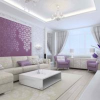 idea of using light lilac in photo decor
