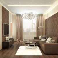 variante du décor lumineux du salon photo 15 m²