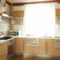 the idea of a beautiful kitchen decor in a wooden house picture