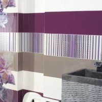 the idea of using a dark lilac color in the interior picture