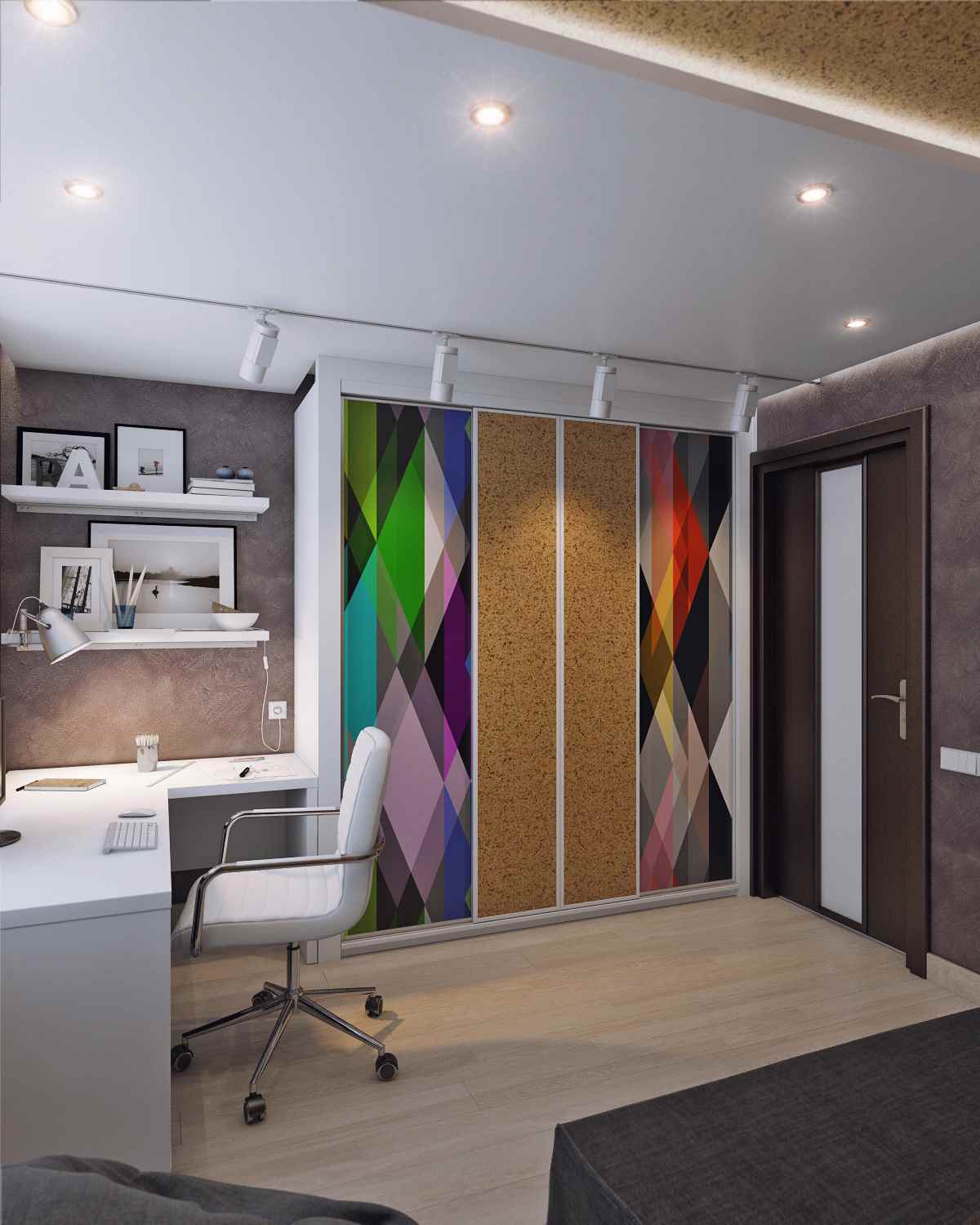 idea of an unusual style of a room 12 sq.m