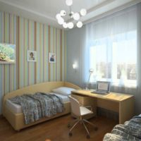 idea of an unusual interior room 12 sq.m picture