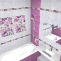 idea of ​​a bright interior laying tiles in the bathroom picture