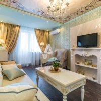 idée d'un design inhabituel d'un salon photo 15 m²