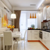 kitchen combined with a balcony