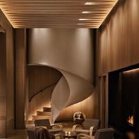 escalier dans une maison privée photo