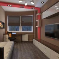 idea of an unusual style of a room 12 sq.m picture