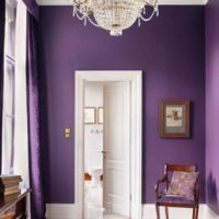 the idea of using a beautiful lilac color in the interior picture