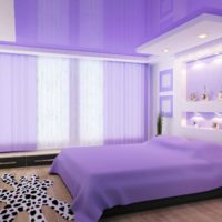 the idea of using light lilac in the interior picture