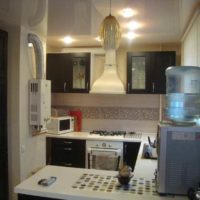 idea of a light kitchen decor with a gas water heater picture