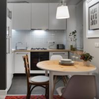 kitchen combined with a balcony interior