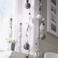 décoration de fenêtre pour la photo de nouvel an