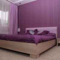 the idea of using a beautiful lilac color in the interior picture
