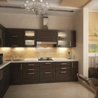 idea of an unusual kitchen decor 7 sq.m picture