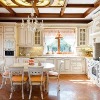 the idea of a bright kitchen design 7 sq.m photo