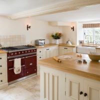 décor de photo de cuisine de style campagnard