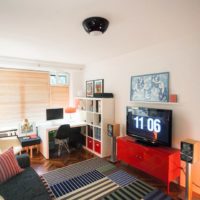 studio apartment 30 sq m design options