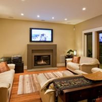 plafond dans la conception de la photo du salon