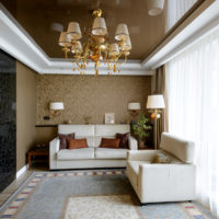 plafond à l'intérieur du salon photo