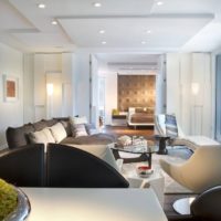 plafond dans le salon idées photo