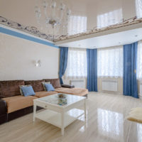 idées de conception de bout droit de plafond de salon