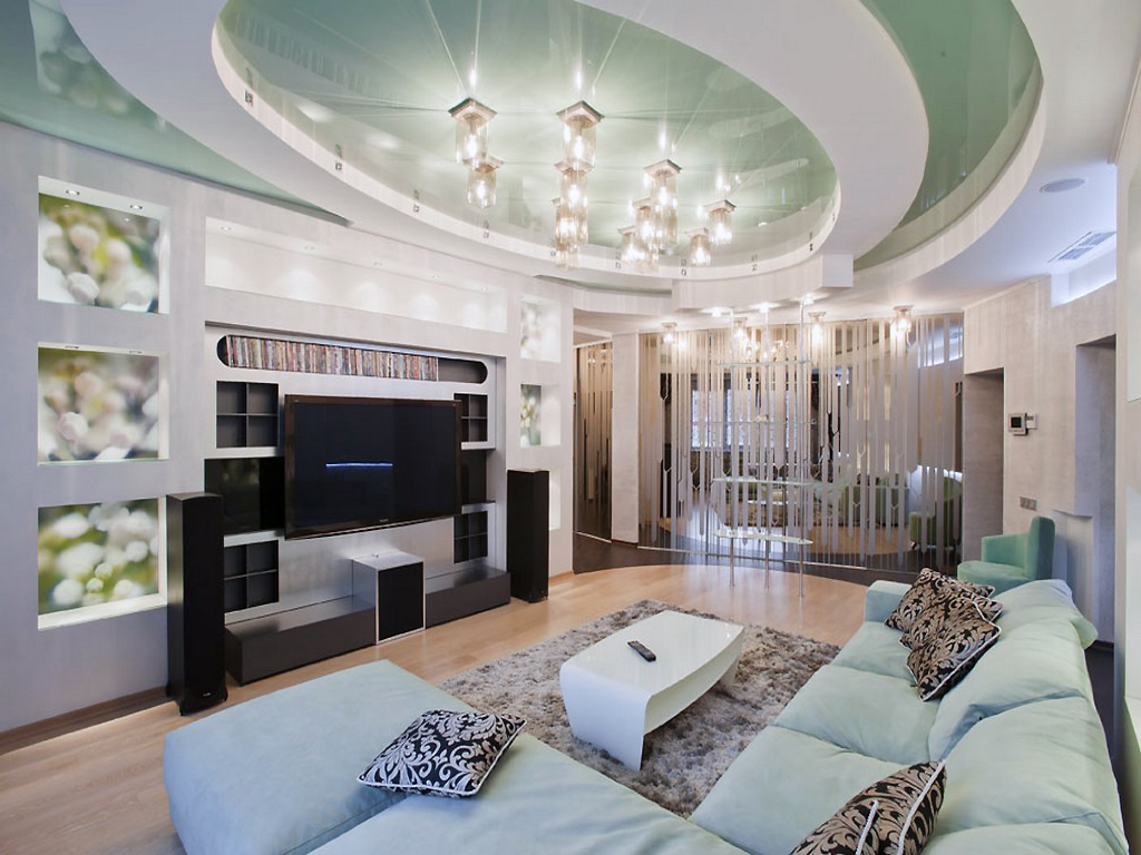 plafond dans le salon